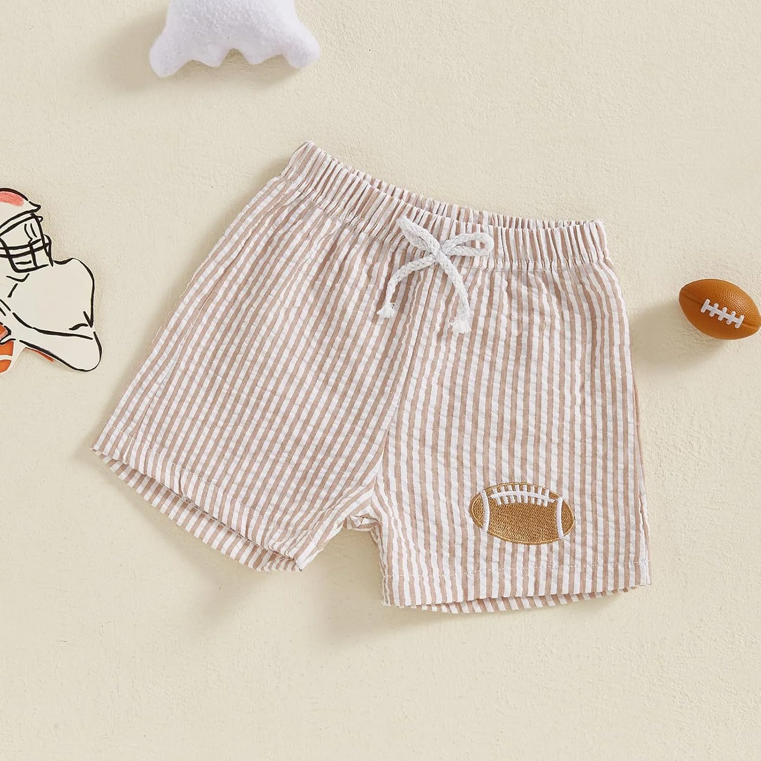 Toddler Kids Baby Boy Girl Gingham Seersucker Shorts Elastic Waist Striped Shorts Summer Casual Short Pants Bottoms