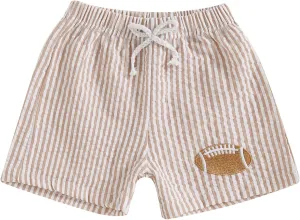 Toddler Kids Baby Boy Girl Gingham Seersucker Shorts Elastic Waist Striped Shorts Summer Casual Short Pants Bottoms