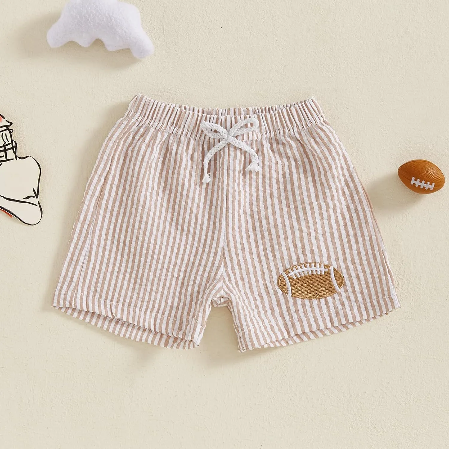Toddler Kids Baby Boy Girl Gingham Seersucker Shorts Elastic Waist Striped Shorts Summer Casual Short Pants Bottoms