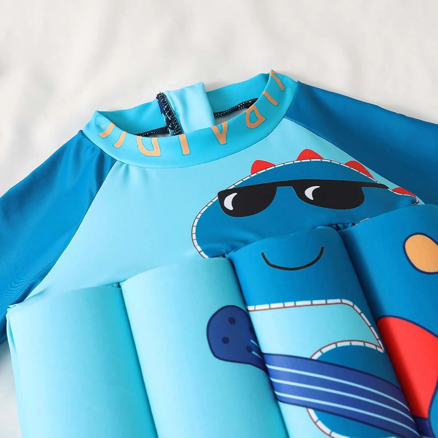 Toddler Swimsuit with Removable Buoyancy Summer Kids Floating Swimwear 6M-4Y