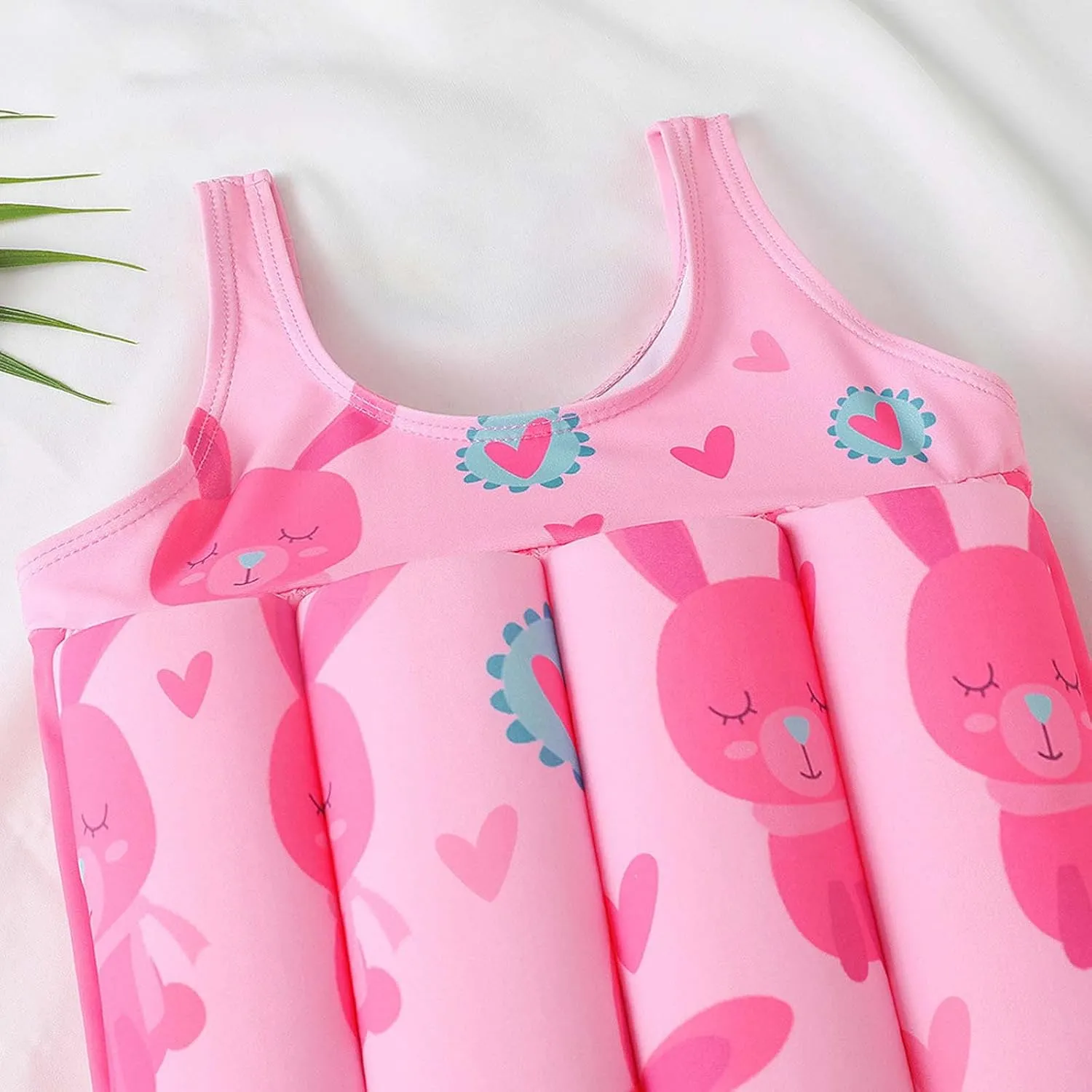 Toddler Swimsuit with Removable Buoyancy Summer Kids Floating Swimwear 6M-4Y