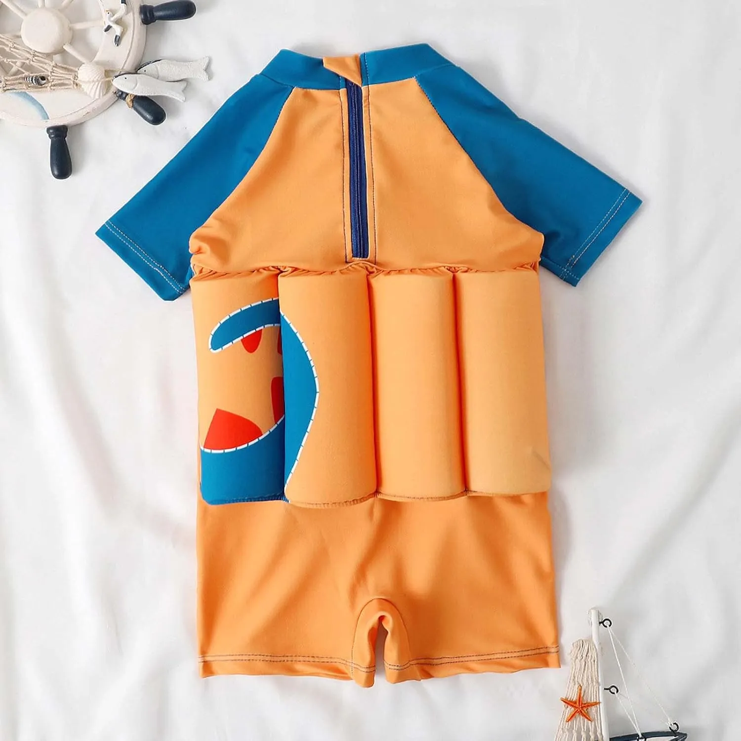 Toddler Swimsuit with Removable Buoyancy Summer Kids Floating Swimwear 6M-4Y