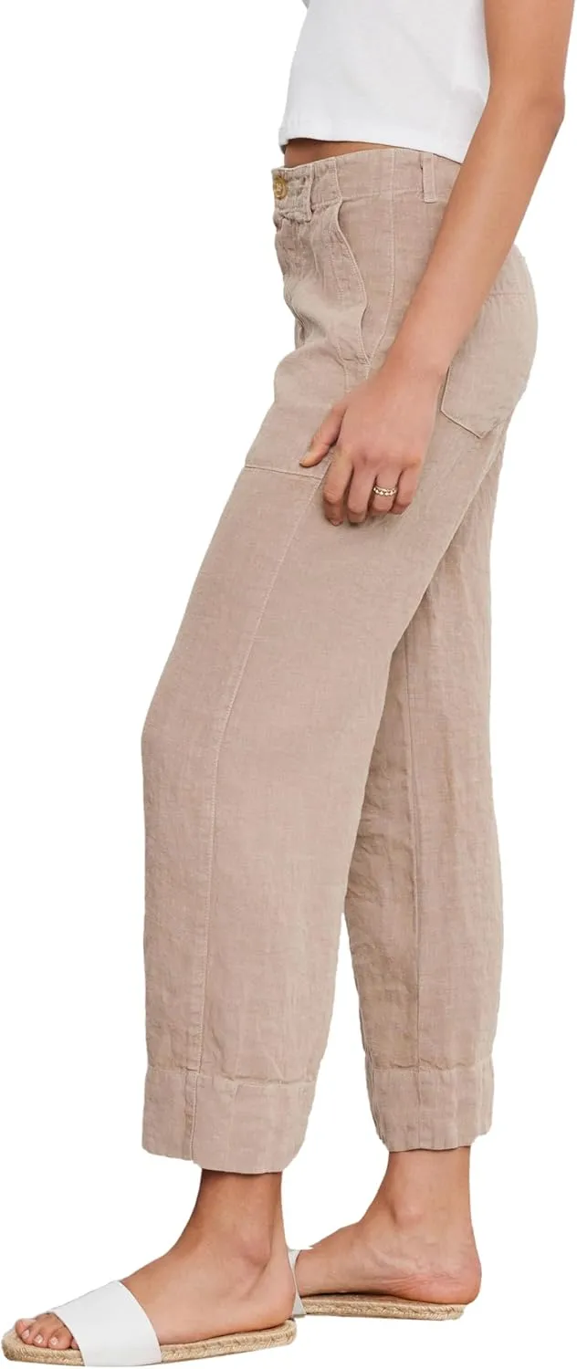 Velvet by Graham & Spencer Women's Dru Heavy Linen Pant