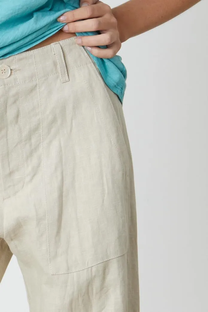 Velvet by Graham & Spencer Women's Dru Heavy Linen Pant
