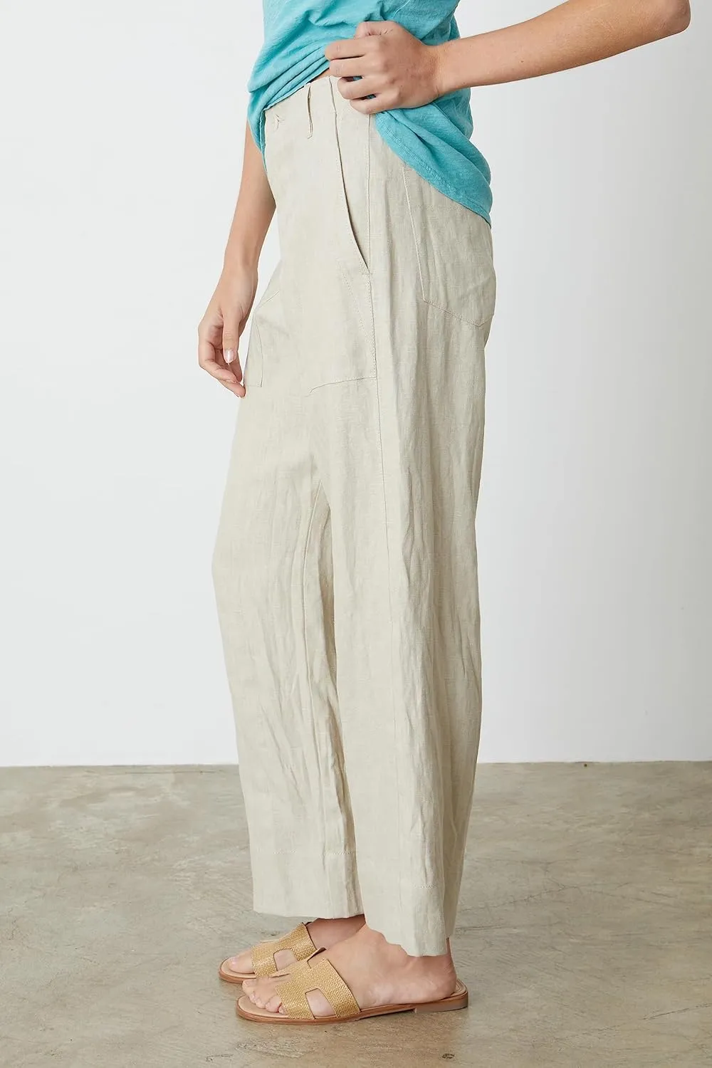 Velvet by Graham & Spencer Women's Dru Heavy Linen Pant