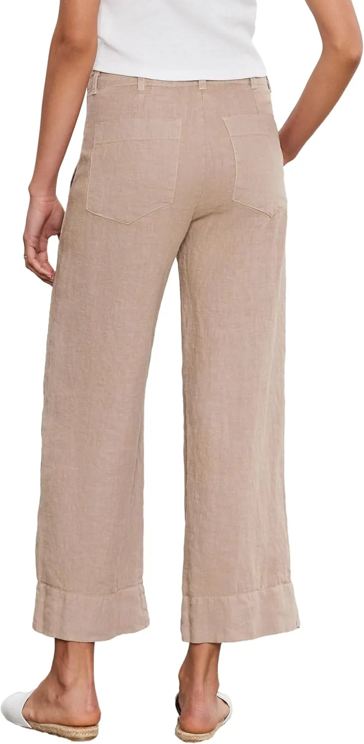 Velvet by Graham & Spencer Women's Dru Heavy Linen Pant