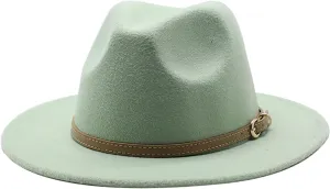Western Cowboy Hat for Women Classic Roll Up Buckle Belt Women Retro Wide Brim Cowboy Hat Men's Work Hat