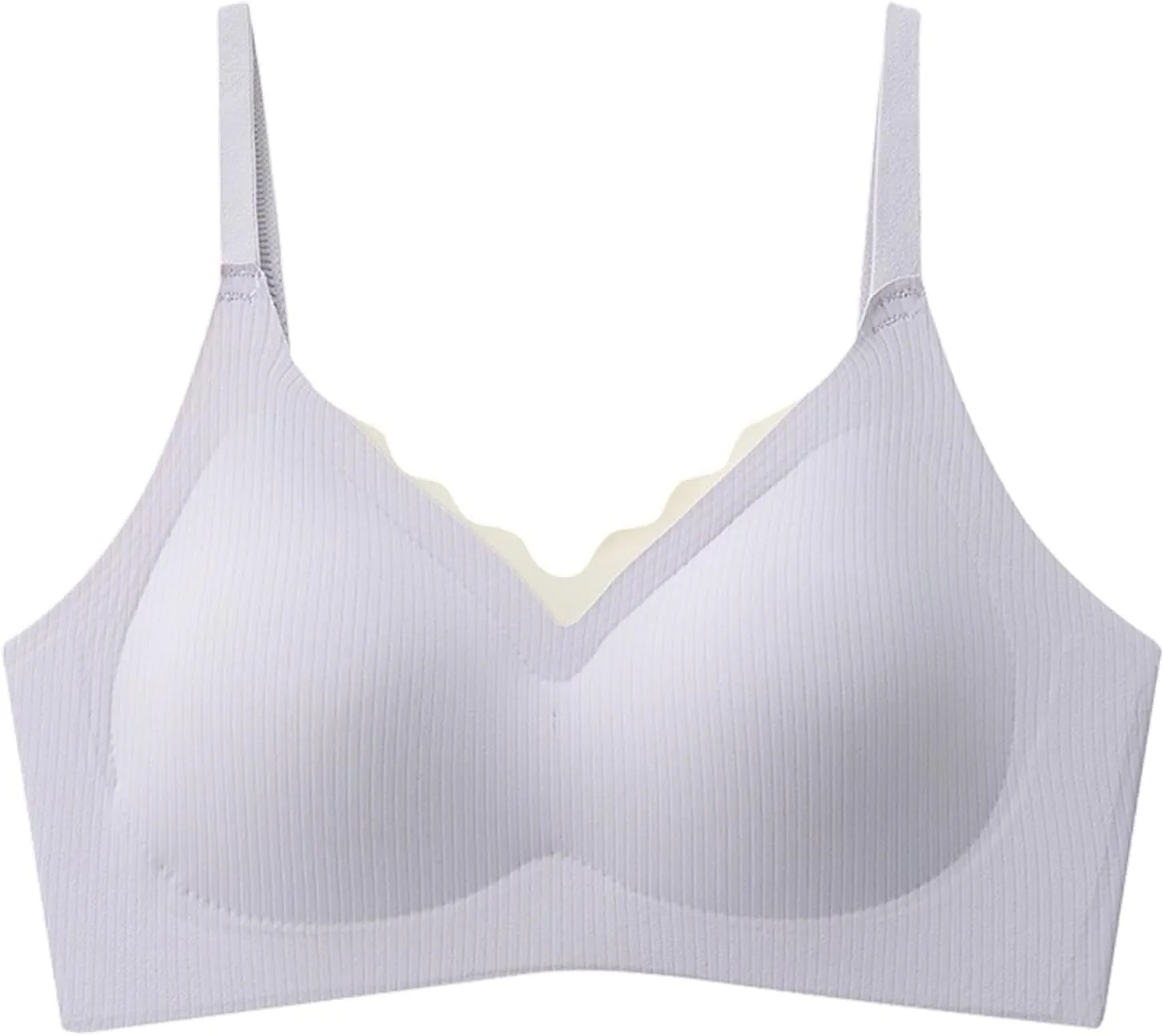 Wireless Push Up Bras for Women Lift Comfortable Seamless Top Gathered Without Rims Bra Full Coverage Sports Bralette