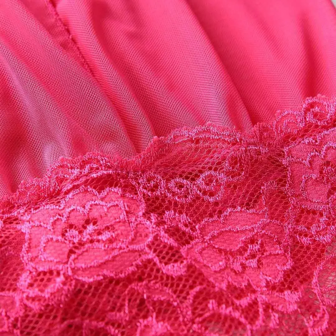 Women Lingerie Sheer Lace Mini Babydoll Teddy Sexy Bodysuit Backless Sleepwear