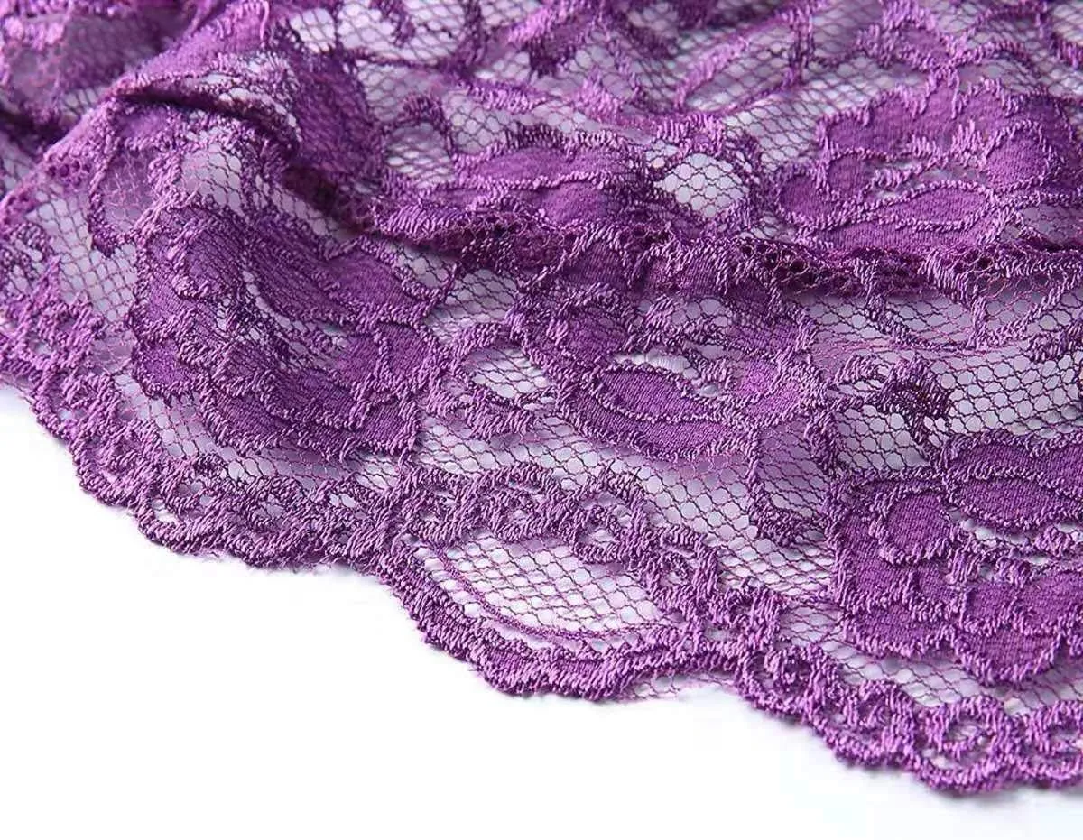 Women Lingerie Sheer Lace Mini Babydoll Teddy Sexy Bodysuit Backless Sleepwear