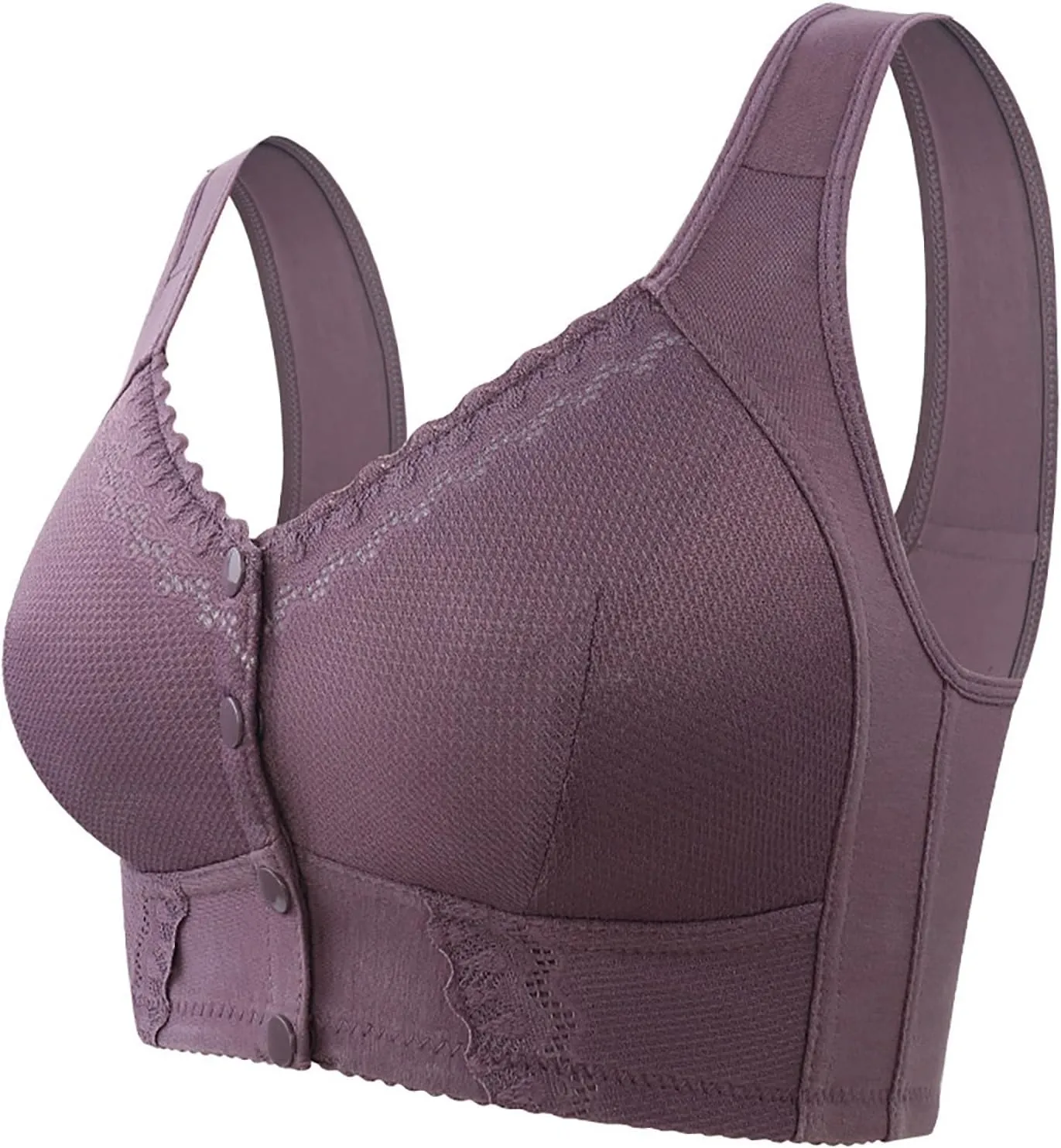 Women Pumping Bras Plus Size Front Button Close Nursing Bra Lift Support Maternity Breast Feeding Bra 1PC/2PCS/3PCS