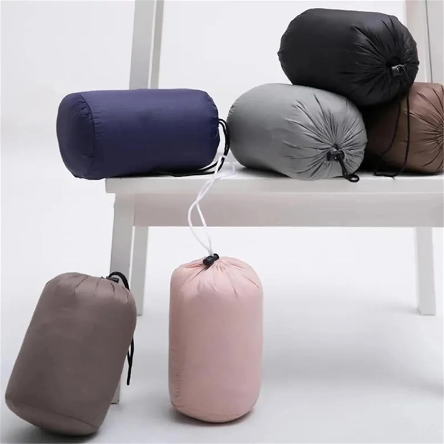 Women Ultralight Puffer Jackets Collarless Down Coat Female Portable Feather Overcoat