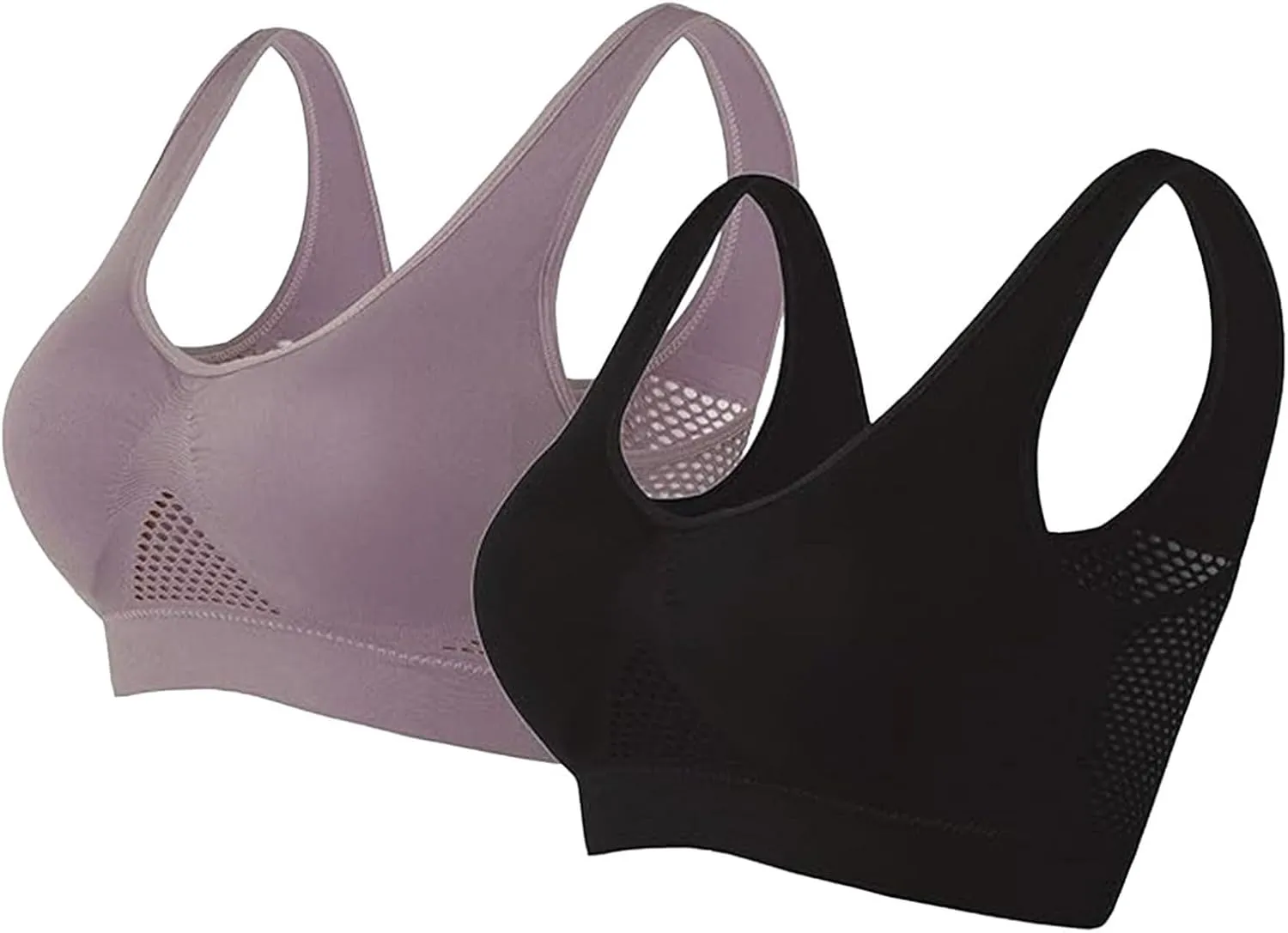 Womens Bras Wireless Bra Air Bra Everyday Bras Wire Free Bras with Support and Lift Racerback Sports Bras for Women