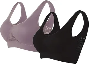 Womens Bras Wireless Bra Air Bra Everyday Bras Wire Free Bras with Support and Lift Racerback Sports Bras for Women