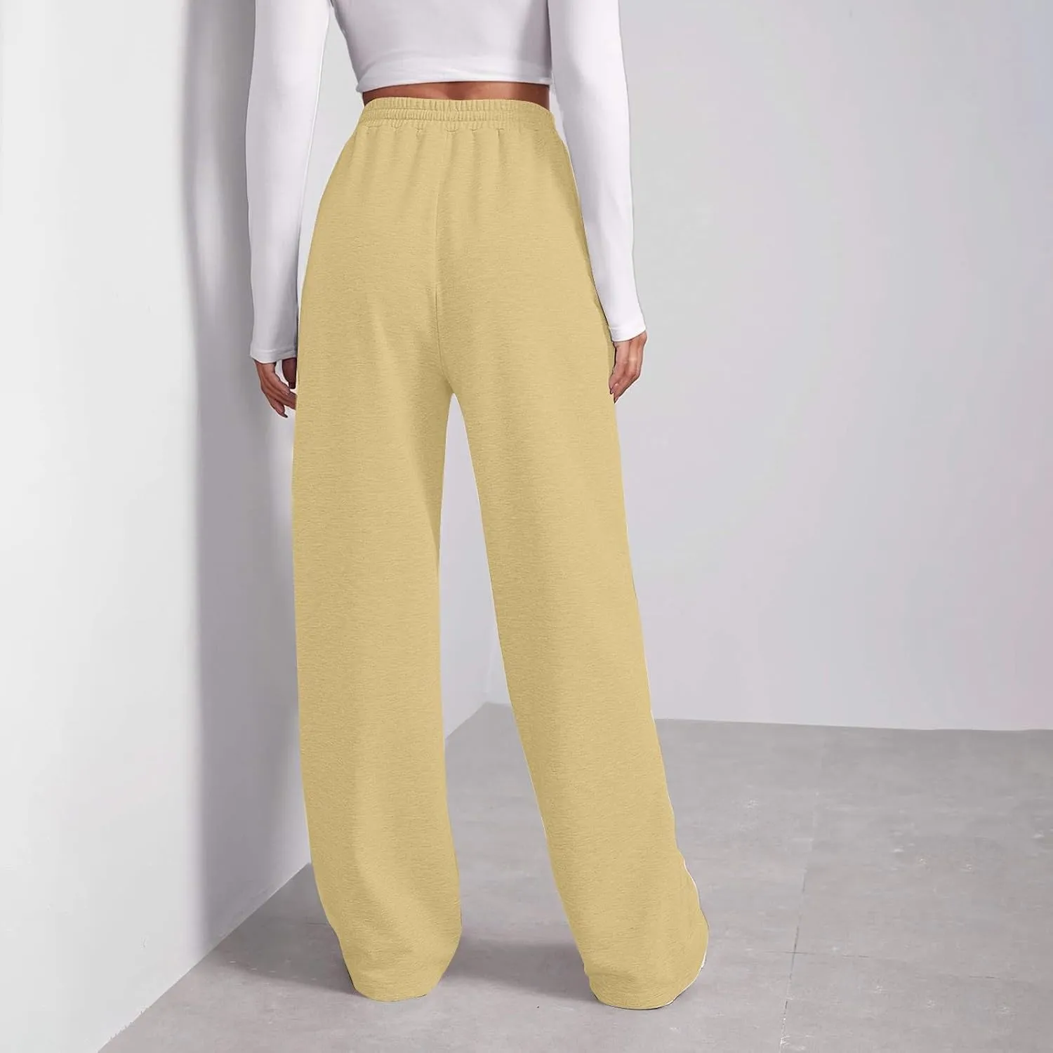 Womens Cargo Sweatpants Baggy Elastic Loose Pants Fall Winter Lounge Jogger Pants Lightweight for Yoga Sweat Pants