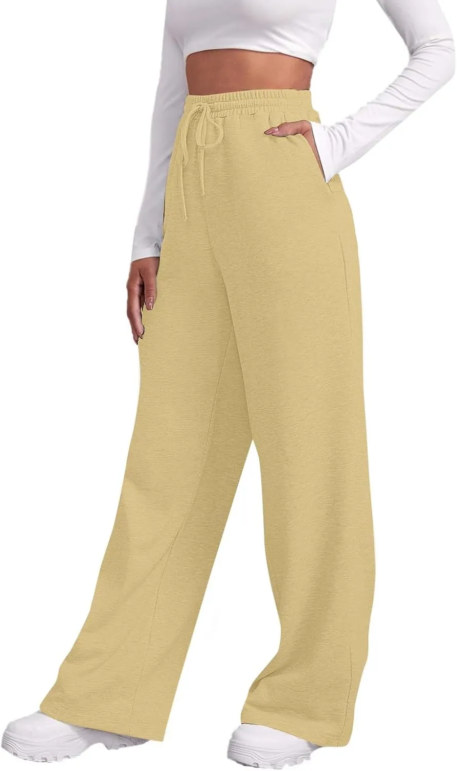 Womens Cargo Sweatpants Baggy Elastic Loose Pants Fall Winter Lounge Jogger Pants Lightweight for Yoga Sweat Pants
