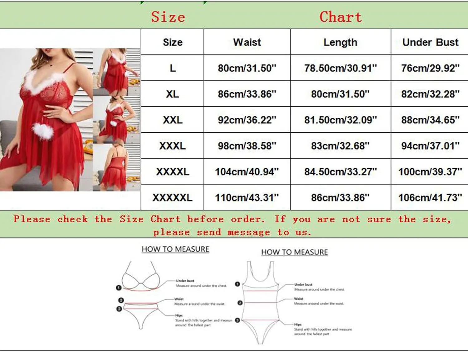 Women's Chemise Babydoll Lingerie for Women Flattering Sexy Lingerie Set for Women Christmas Tube One Piece Lace Mesh