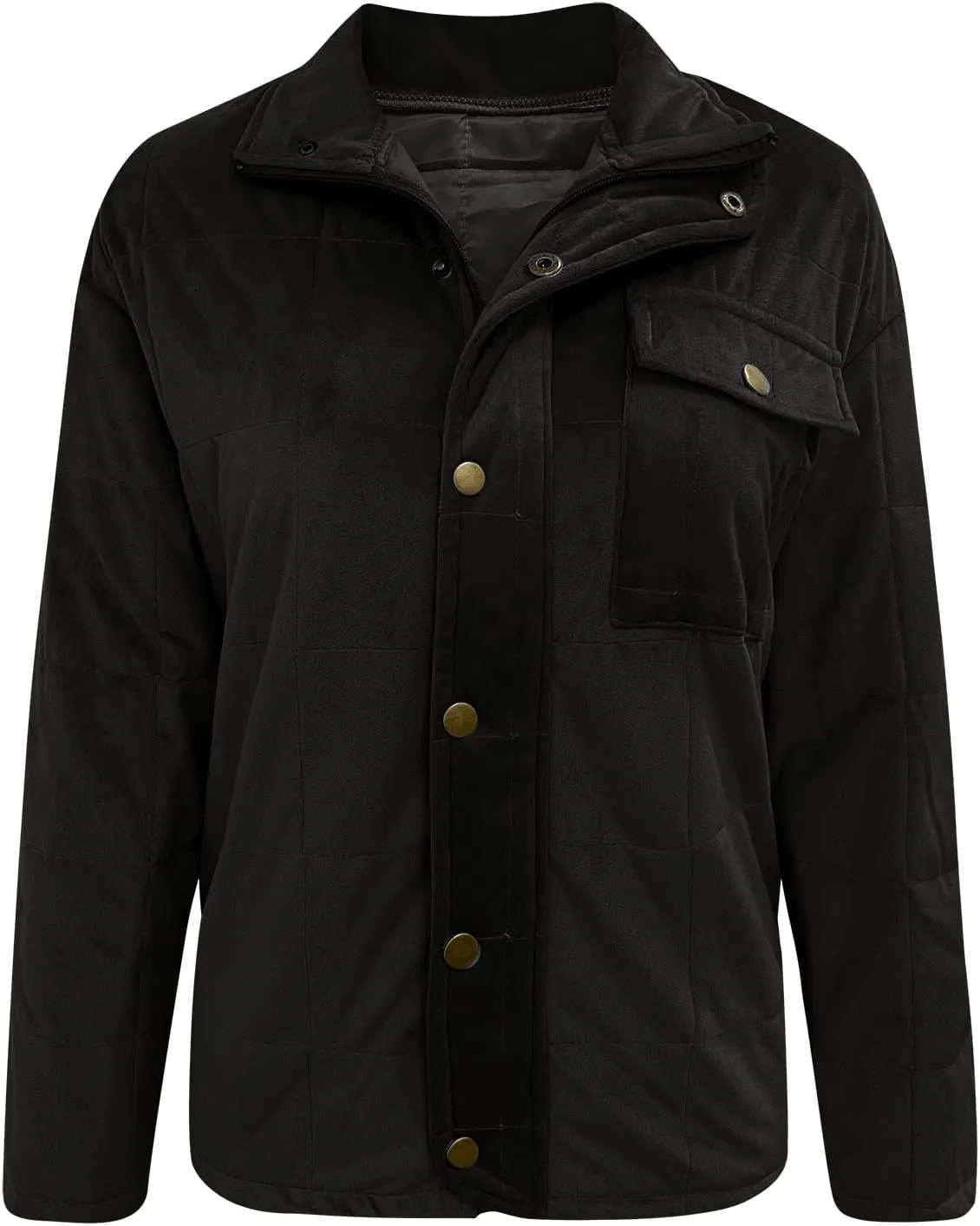 Womens Cropped Puffer Coat Ultralight Down Coat Packable Parkas Jacket Outerwear Zip Up Warm Hooded Padded Coat