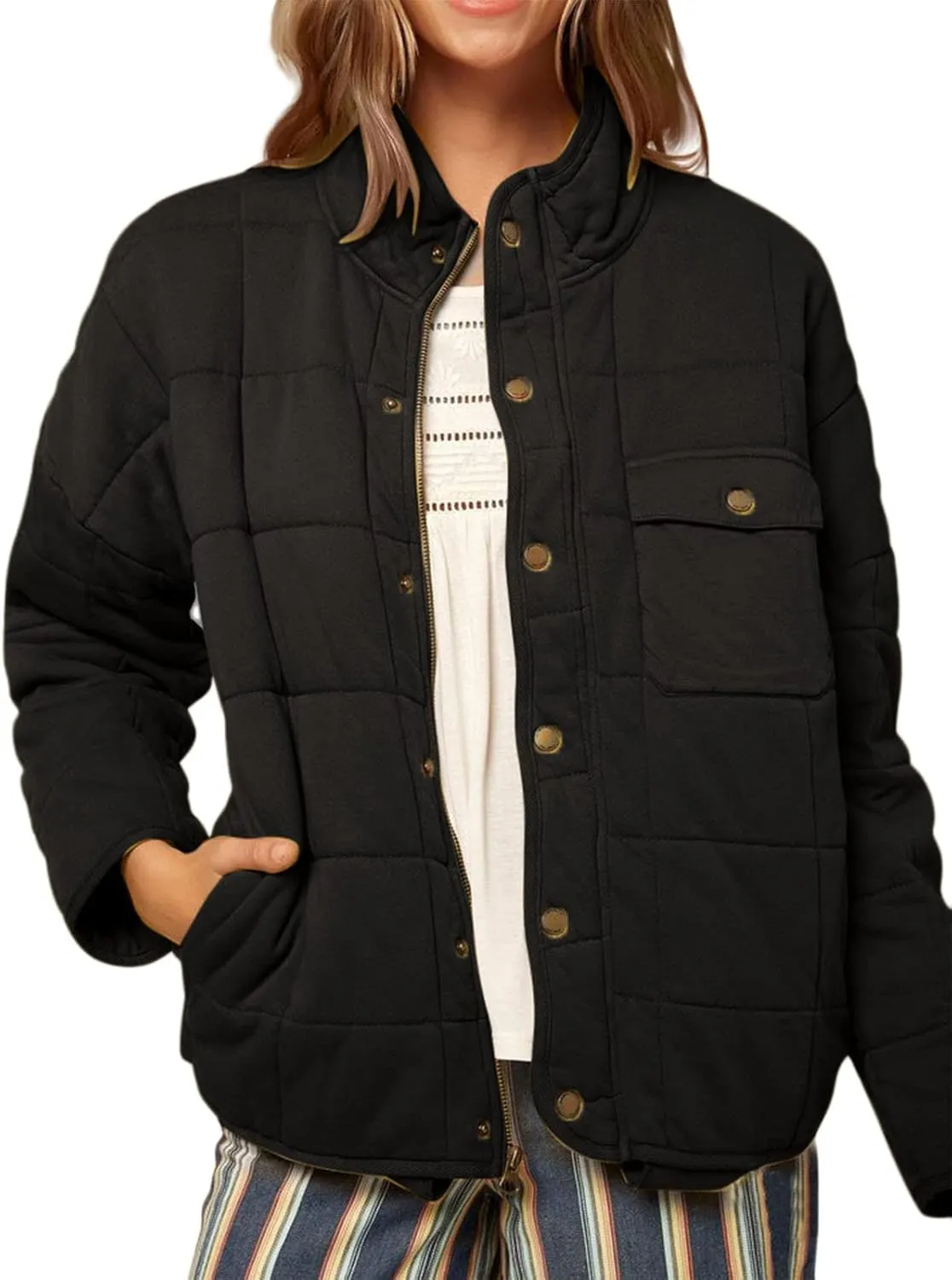 Womens Cropped Puffer Coat Ultralight Down Coat Packable Parkas Jacket Outerwear Zip Up Warm Hooded Padded Coat