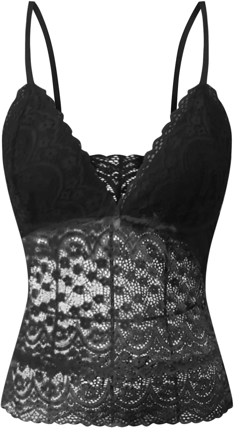 Women's Lingerie Strappy Harness Pajamas Lingerie Set Bralette Set Button Down Chemise Panty Bra