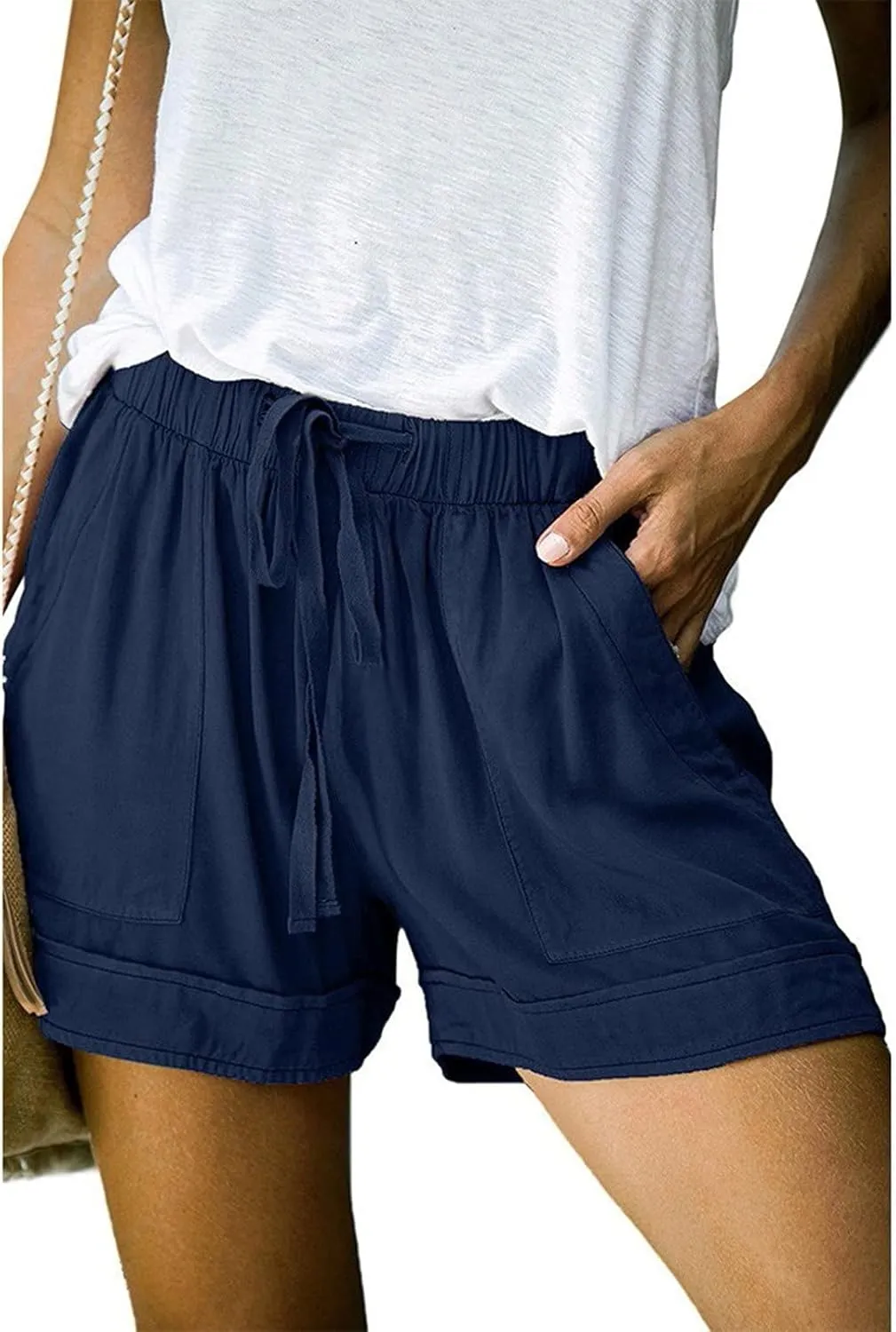 Women's Shorts Chino Bermuda Short Comfy Activewear Loose Pull-On Shorts Loungewear Cruise Outfits for Women 2025