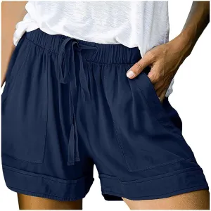Women's Shorts Chino Bermuda Short Comfy Activewear Loose Pull-On Shorts Loungewear Cruise Outfits for Women 2025