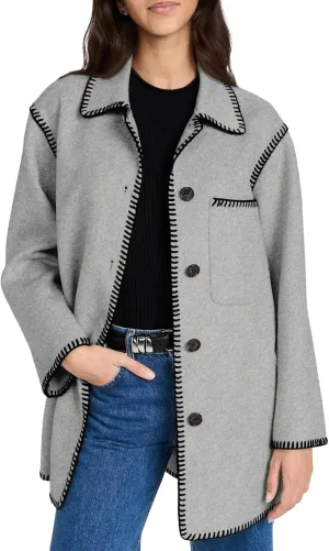 Yousify Women's Fall Winter Jackets 2024 Trendy Warm Mid Length Wool Pea Coat Casual Lapel Plus Size Jackets